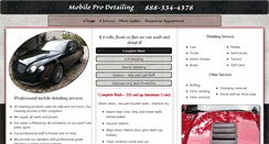 Desktop Screenshot of mobileprodetailing.com